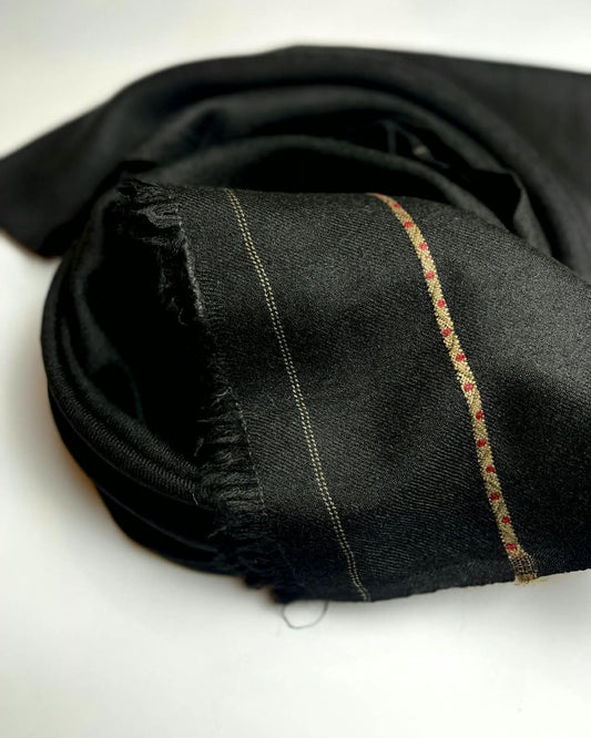 Kids Black Wool Shawl – Classic Winter Wrap