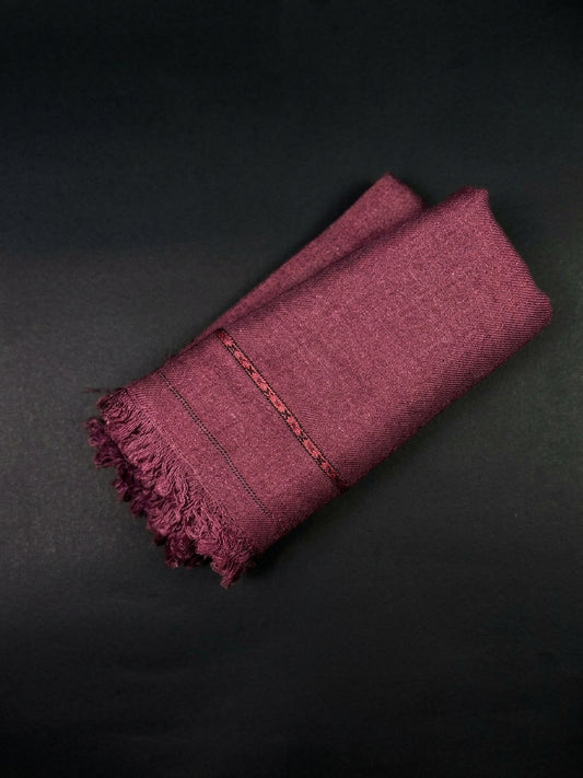 Kids Maroon Wool Shawl  – Premium Winter Collection
