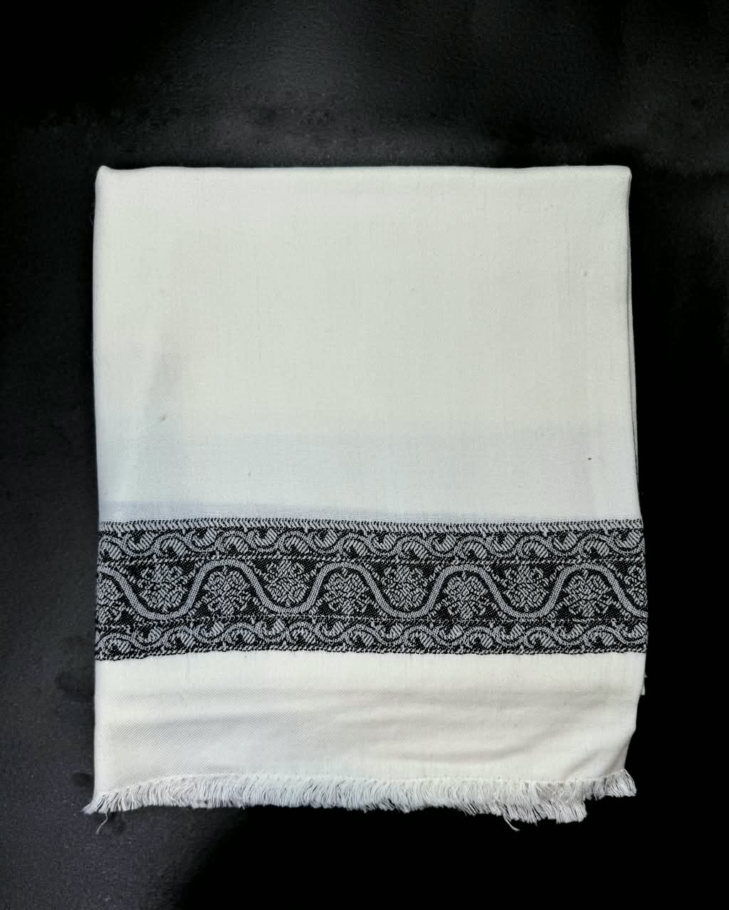 Traditional Indian Border Shawl