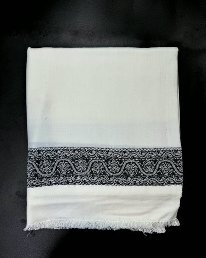 Traditional Indian Border Shawl