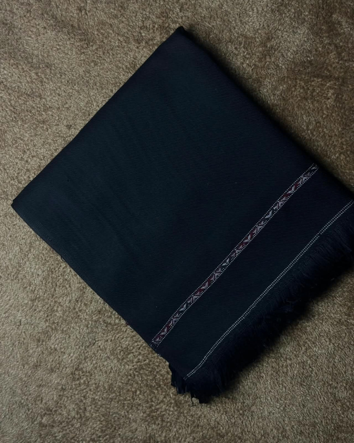 China Black Wool Shawl For Men – Premium Winter Collection