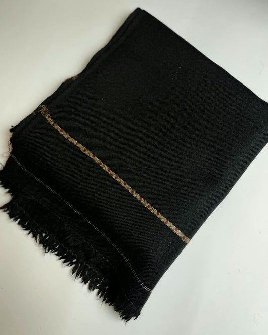 Kids Black Wool Shawl – Classic Winter Wrap