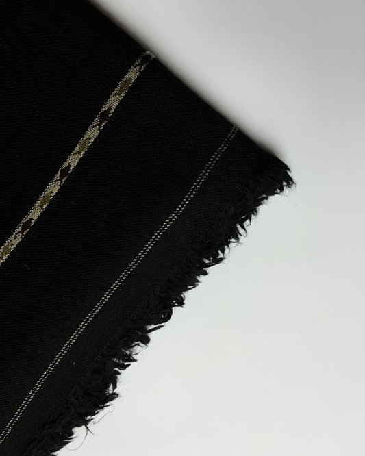 Domestic Wool Black Shawl for Men – Classic Winter Shawl