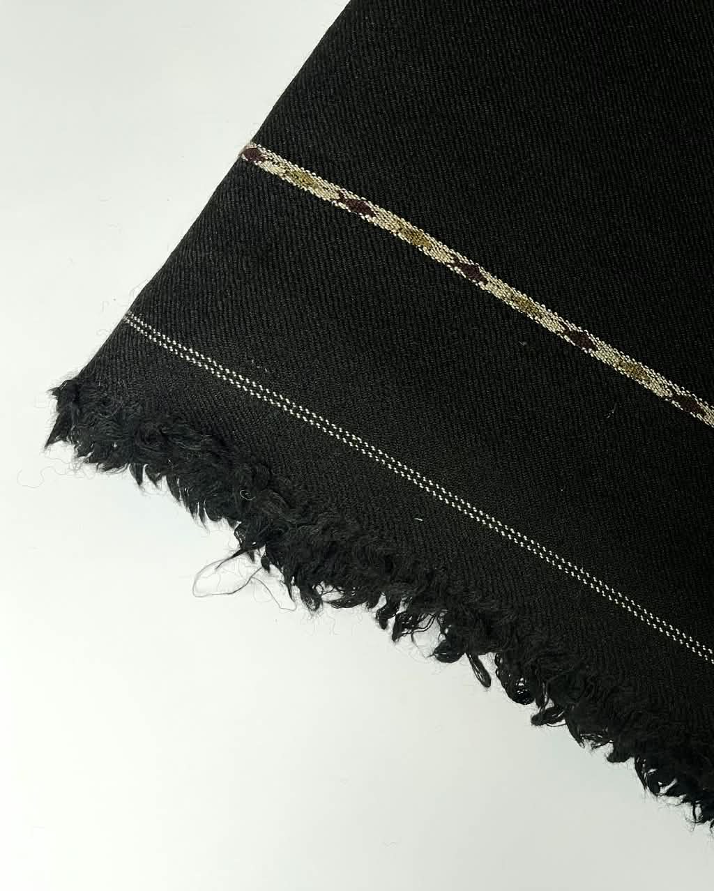 Domestic Wool Black Shawl for Men – Classic Winter Shawl